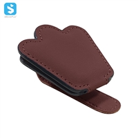 Portable car visor glass holder